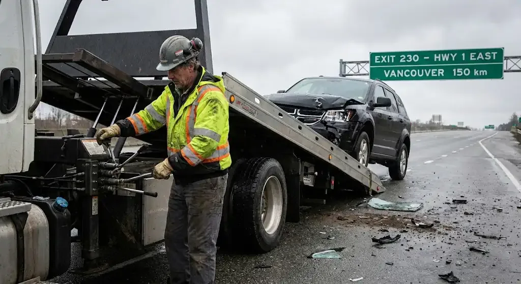 Surrey accident recovery with proper scene management