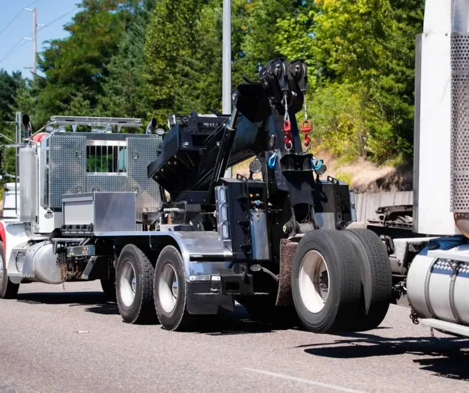 tow truck on western highway approach to Langley